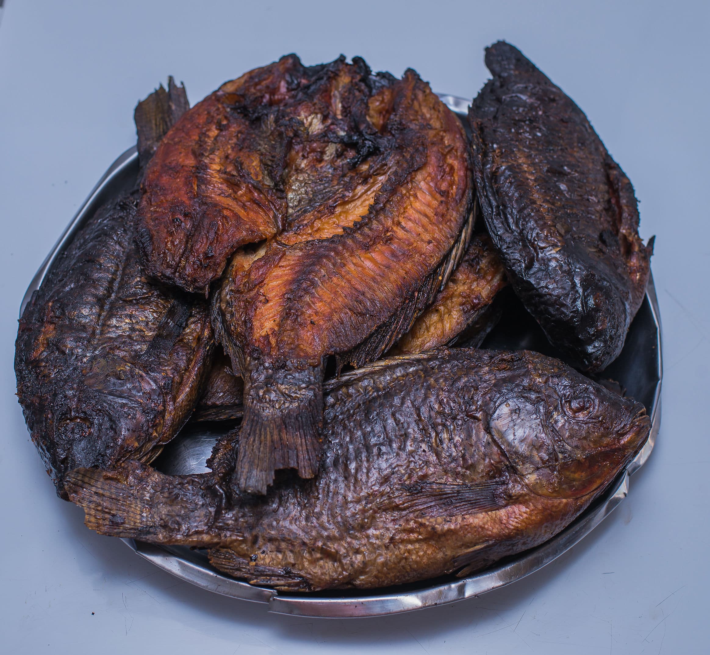 Smoked whole tilapia